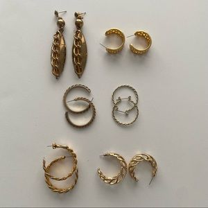 Vintage Gold Earring Bundle
